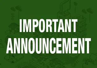 IMPORTANT ANNOUNCEMENT